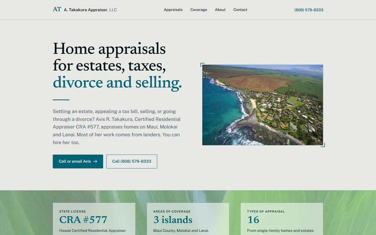 A Maui Appraiser website