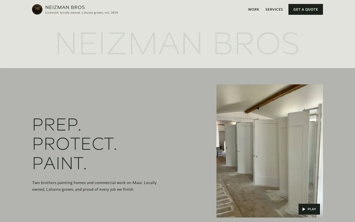 Neizman Bros painting website